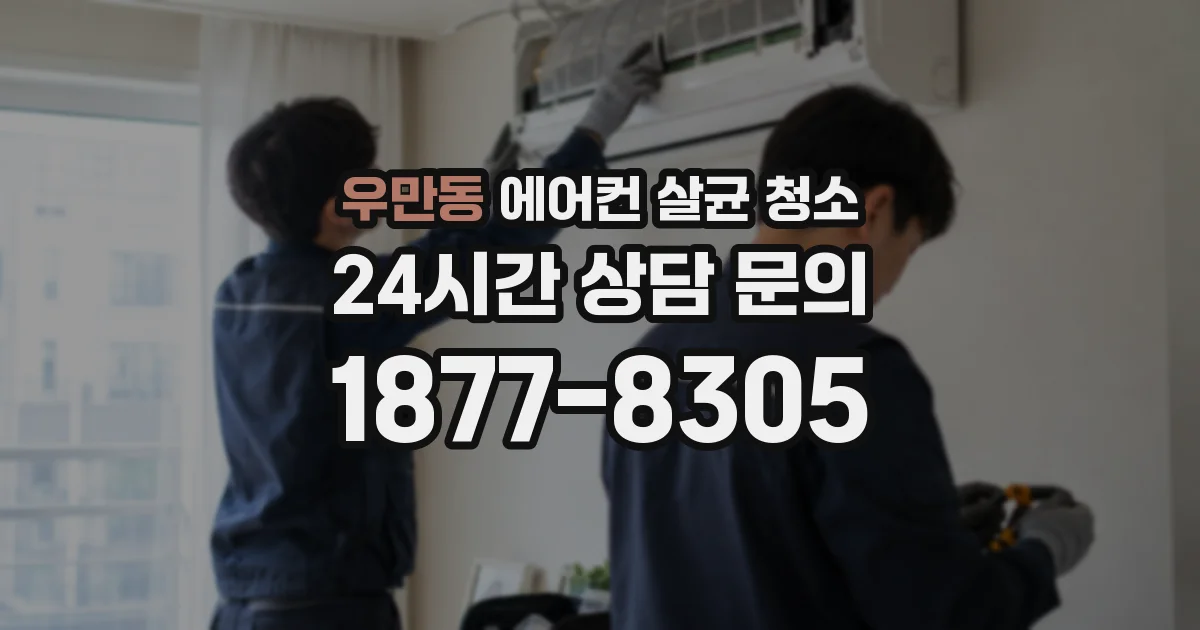 우만동 에어컨 살균 청소