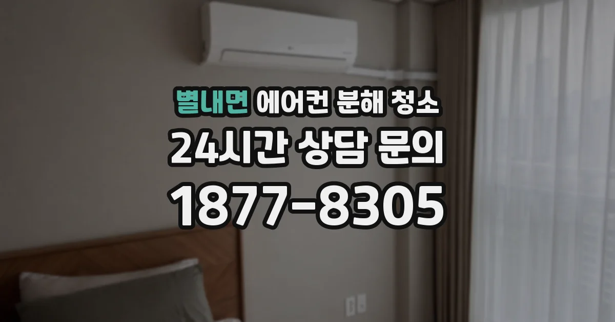별내면 에어컨 분해 청소