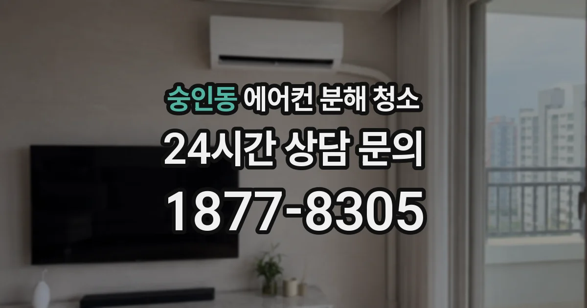 숭인동 에어컨 분해 청소