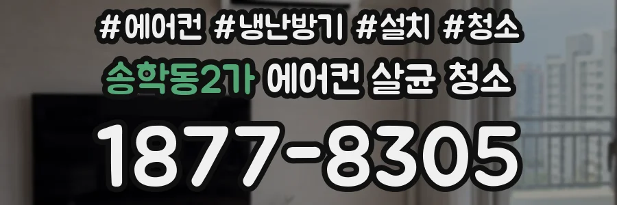 송학동2가 에어컨 살균 청소