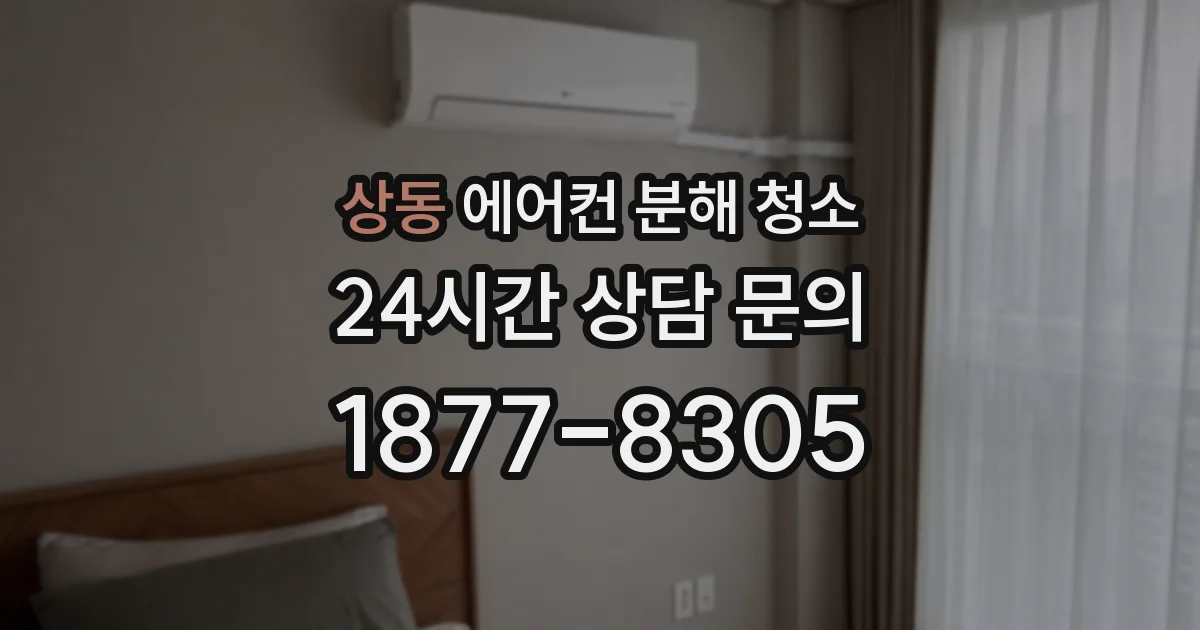 상동 에어컨 분해 청소