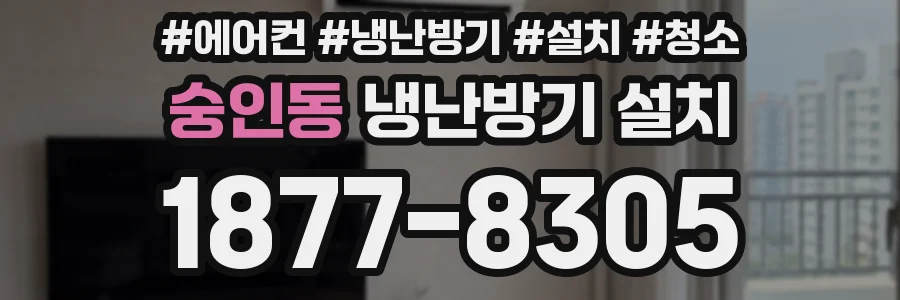 숭인동 냉난방기 설치