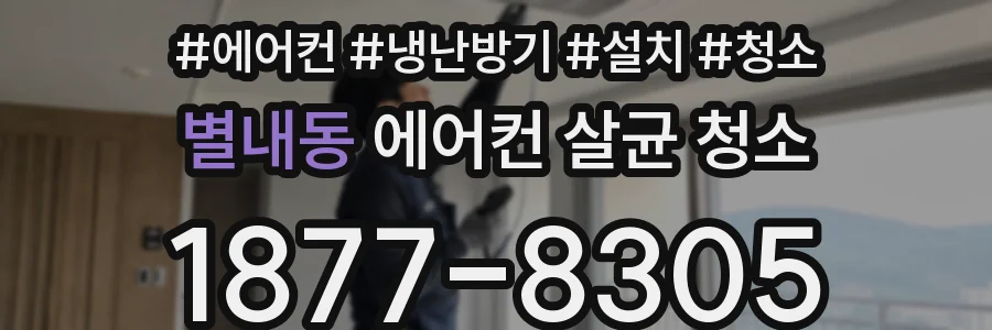 별내동 에어컨 살균 청소