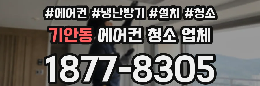기안동 에어컨 청소 업체