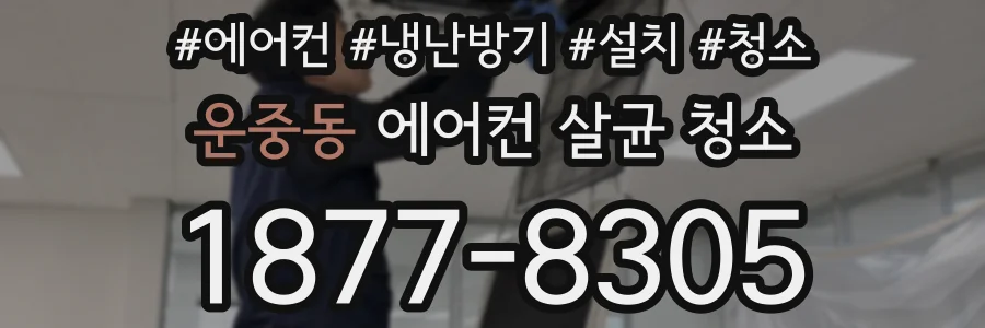 운중동 에어컨 살균 청소