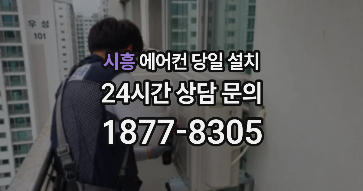 시흥 에어컨 당일 설치
