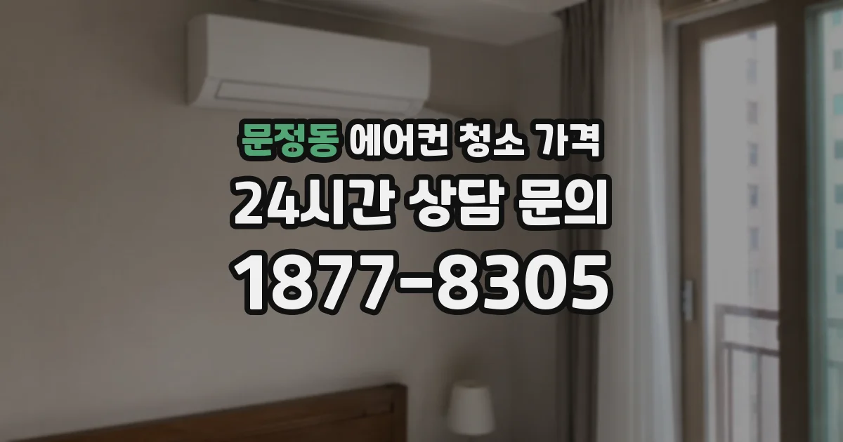 문정동 에어컨 청소 가격
