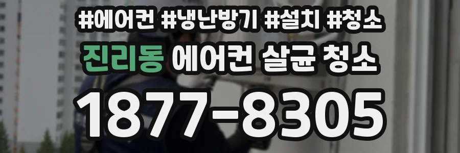 진리동 에어컨 살균 청소