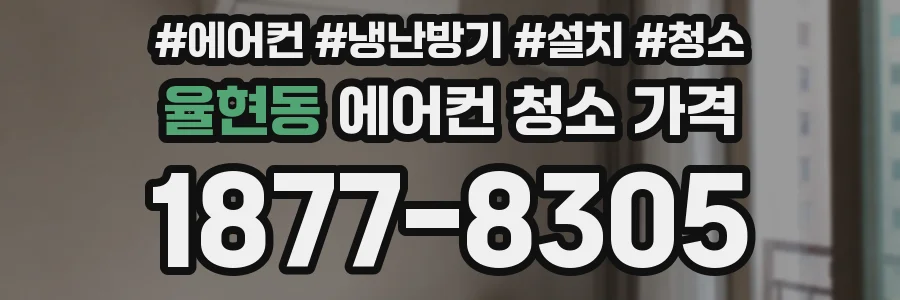 율현동 에어컨 청소 가격