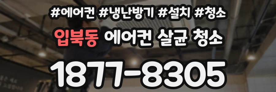 입북동 에어컨 살균 청소