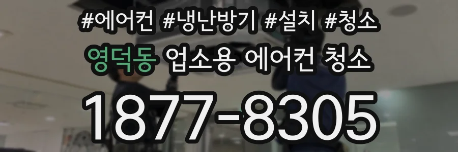 영덕동 업소용 에어컨 청소