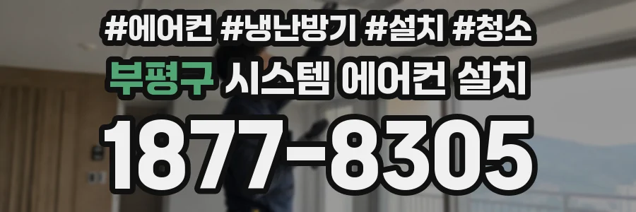 부평구 시스템 에어컨 설치