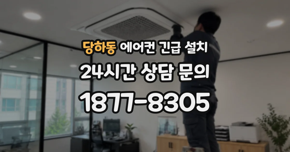 당하동 에어컨 긴급 설치