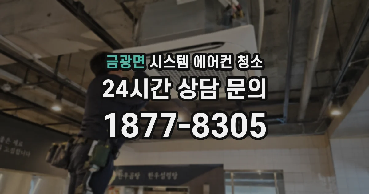 금광면 시스템 에어컨 청소