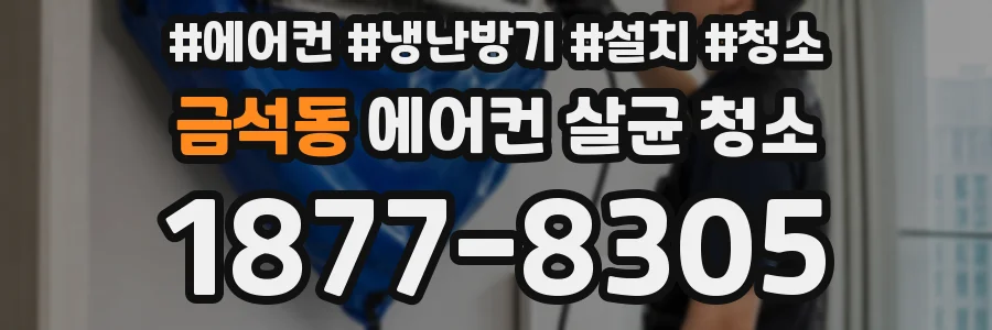 금석동 에어컨 살균 청소