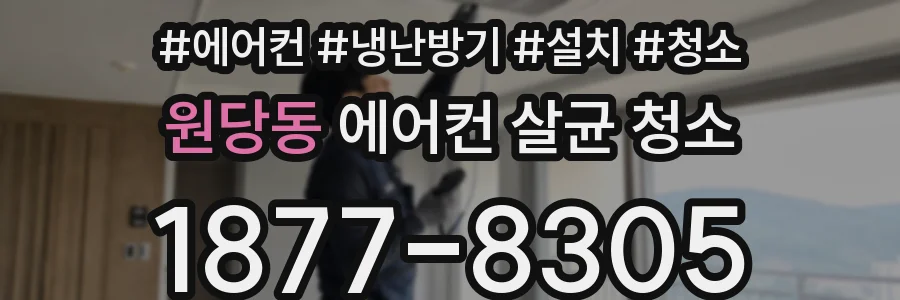 원당동 에어컨 살균 청소
