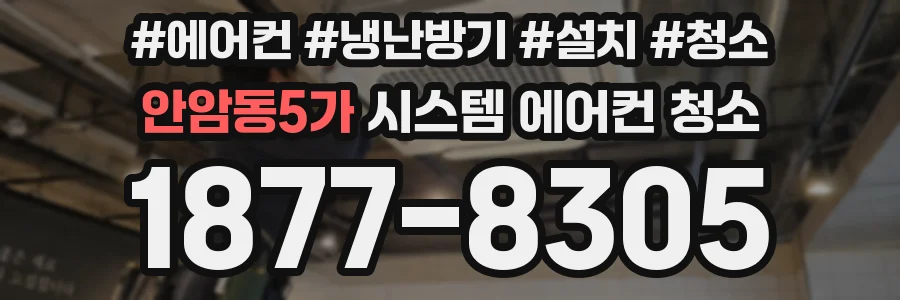 안암동5가 시스템 에어컨 청소
