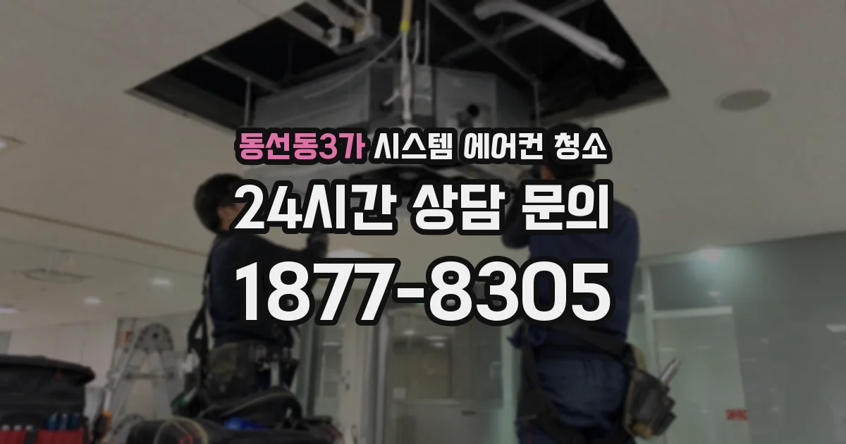 동선동3가 시스템 에어컨 청소