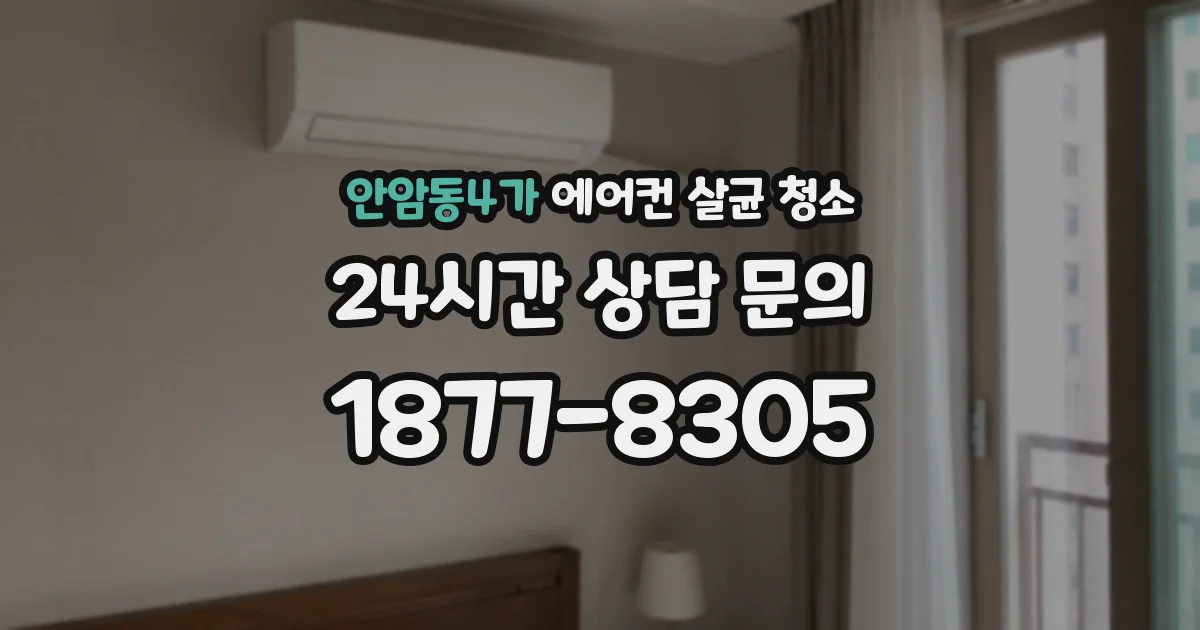 안암동4가 에어컨 살균 청소