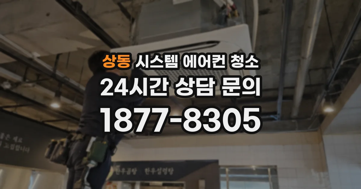 상동 시스템 에어컨 청소