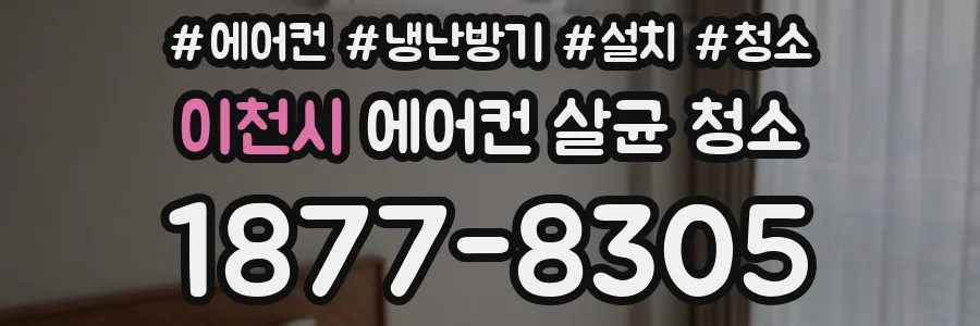 이천시 에어컨 살균 청소