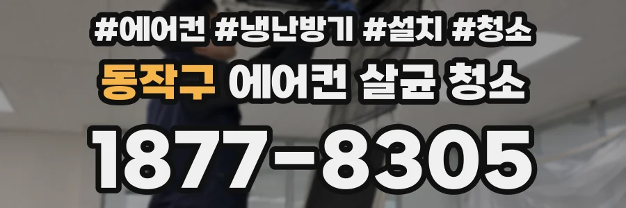 동작구 에어컨 살균 청소