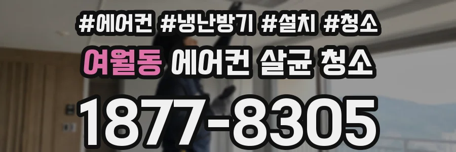여월동 에어컨 살균 청소