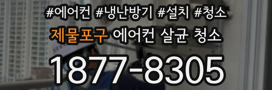 제물포구 에어컨 살균 청소