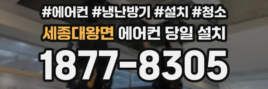 세종대왕면 에어컨 당일 설치