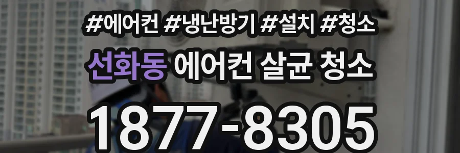 선화동 에어컨 살균 청소