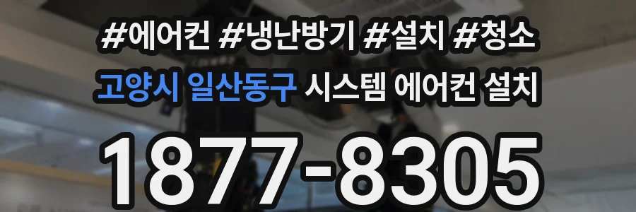 고양시 일산동구 시스템 에어컨 설치