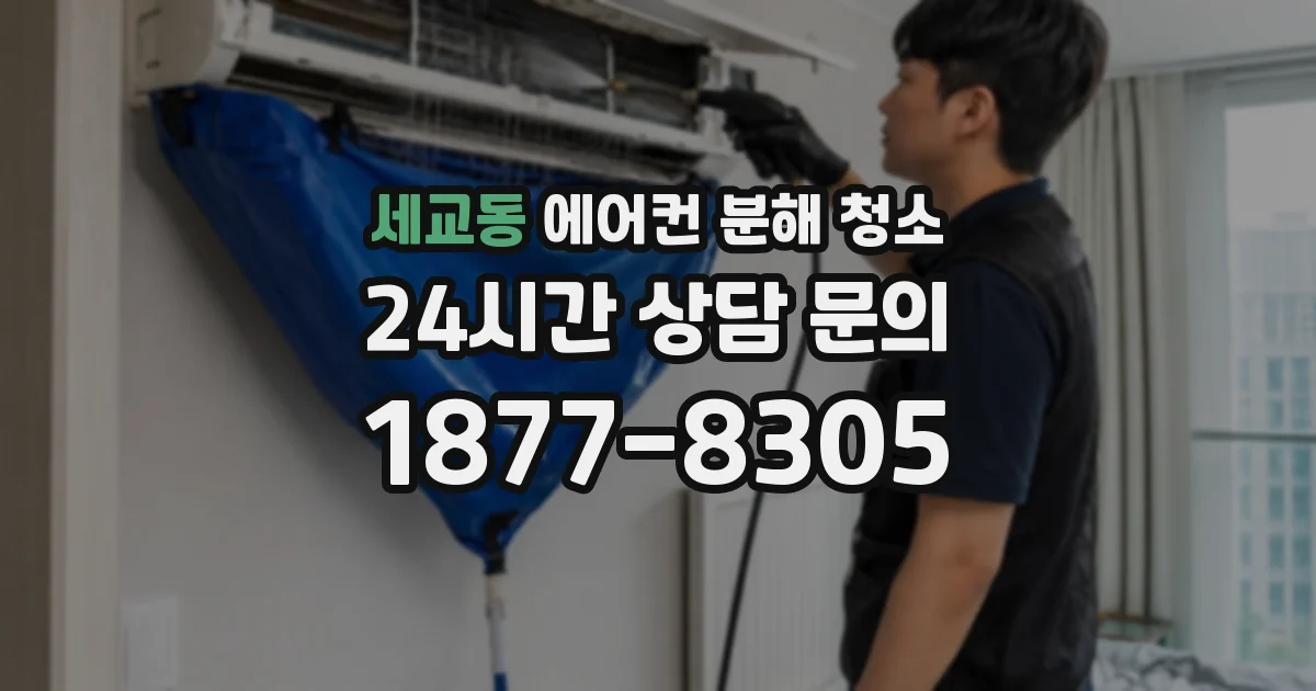 세교동 에어컨 분해 청소