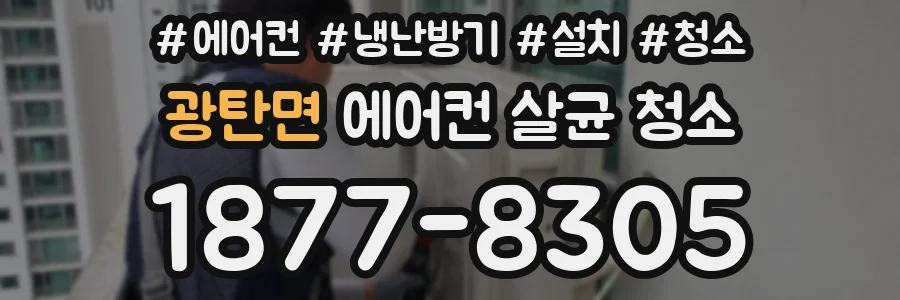 광탄면 에어컨 살균 청소