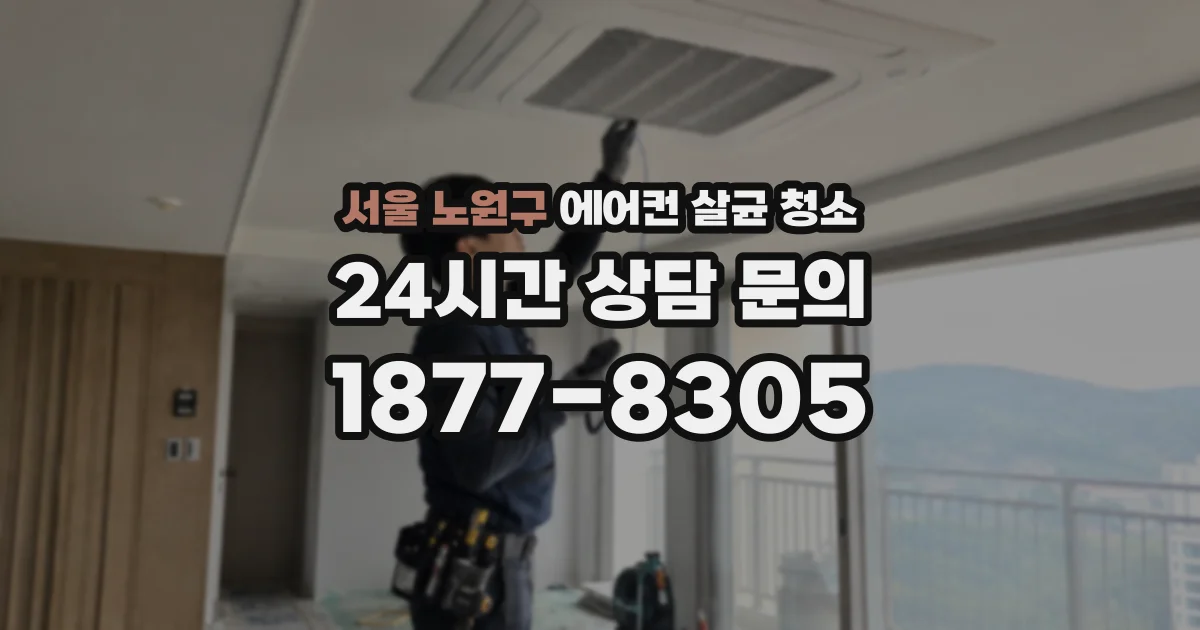 서울 노원구 에어컨 살균 청소