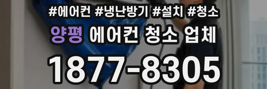 양평 에어컨 청소 업체