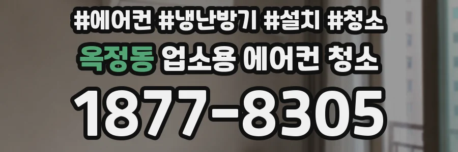 옥정동 업소용 에어컨 청소
