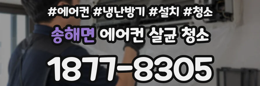 송해면 에어컨 살균 청소