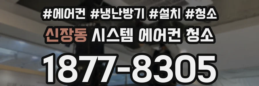 신장동 시스템 에어컨 청소