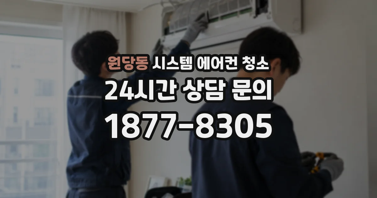 원당동 시스템 에어컨 청소