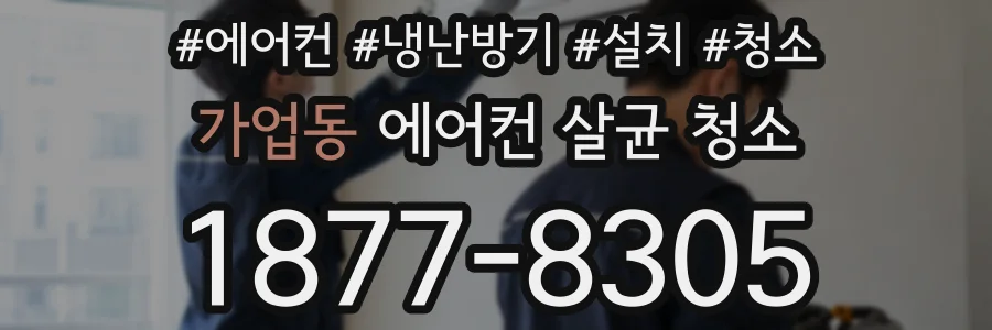 가업동 에어컨 살균 청소