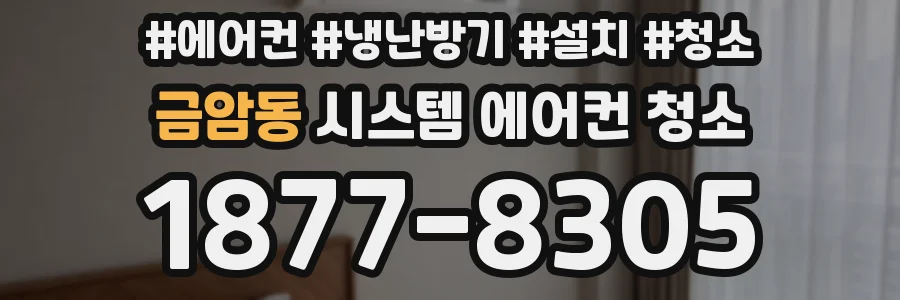 금암동 시스템 에어컨 청소