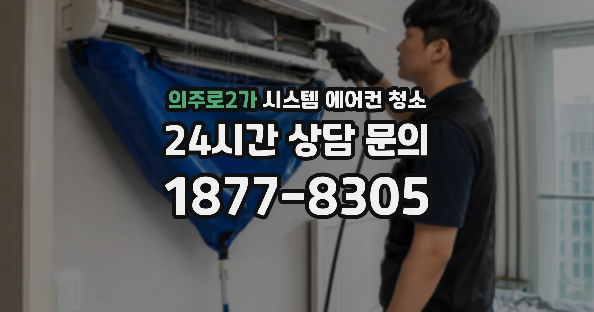 의주로2가 시스템 에어컨 청소