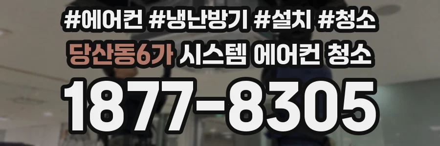 당산동6가 시스템 에어컨 청소