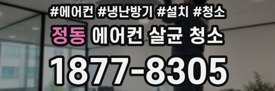 정동 에어컨 살균 청소