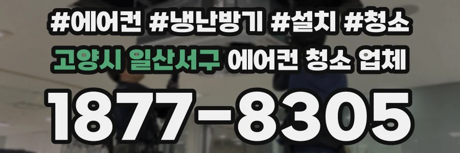 고양시 일산서구 에어컨 청소 업체