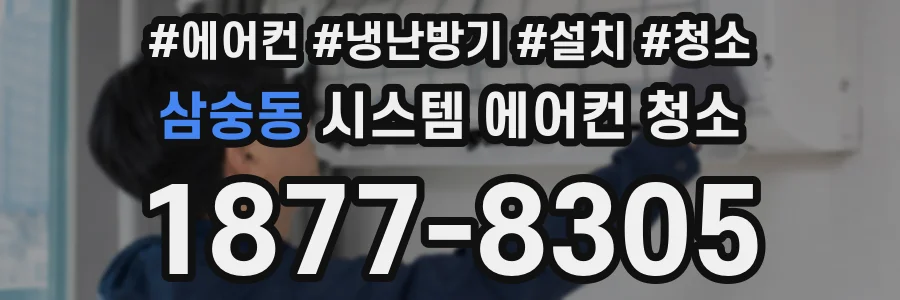 삼숭동 시스템 에어컨 청소