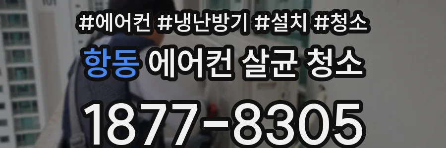 항동 에어컨 살균 청소