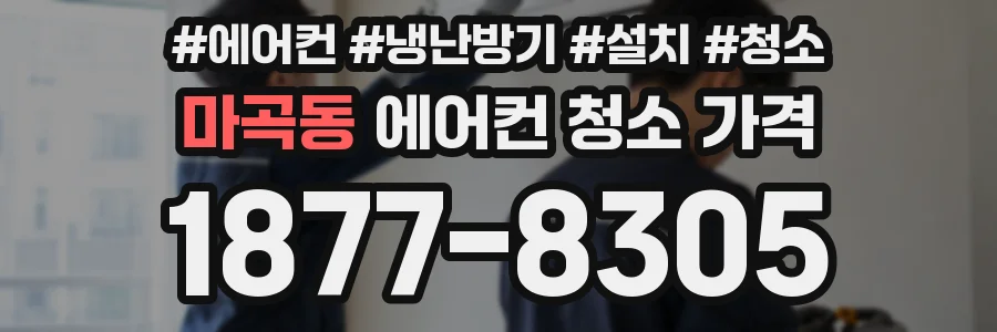 마곡동 에어컨 청소 가격