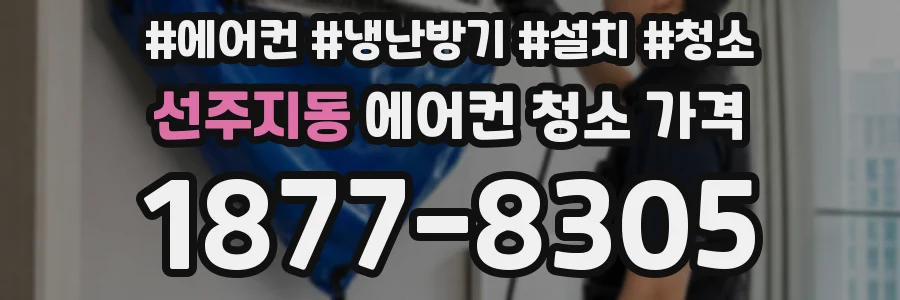 선주지동 에어컨 청소 가격