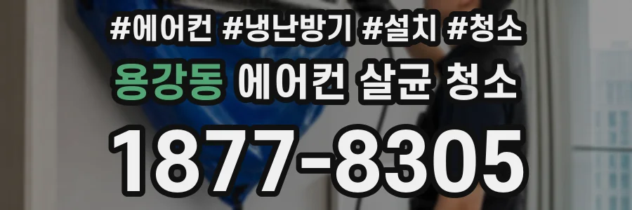 용강동 에어컨 살균 청소
